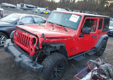 2013 Jeep Wrangler Unlimited Sport from USA, damaged, VIN 1C4BJWDG6DL659155